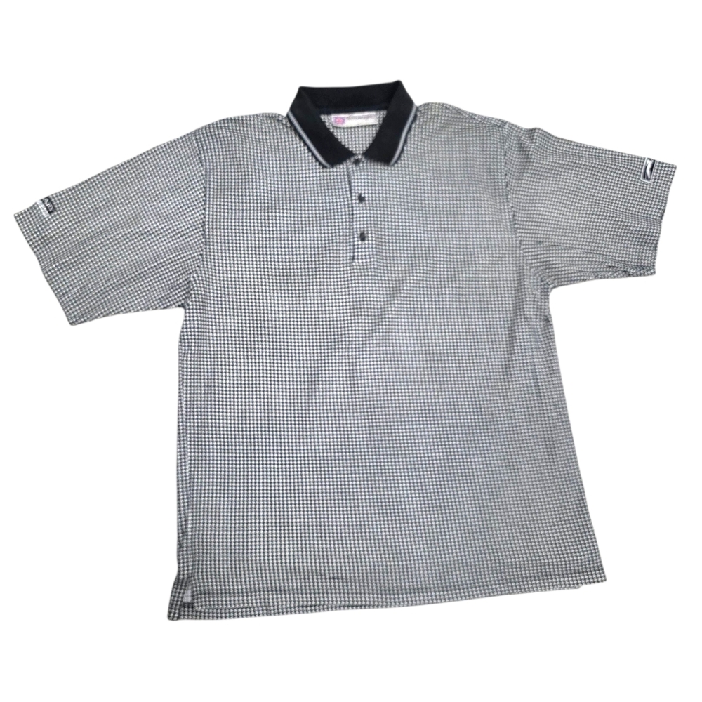 Slazenger Monochrome Houndstooth Polo Shirt - Picture 2 of 7